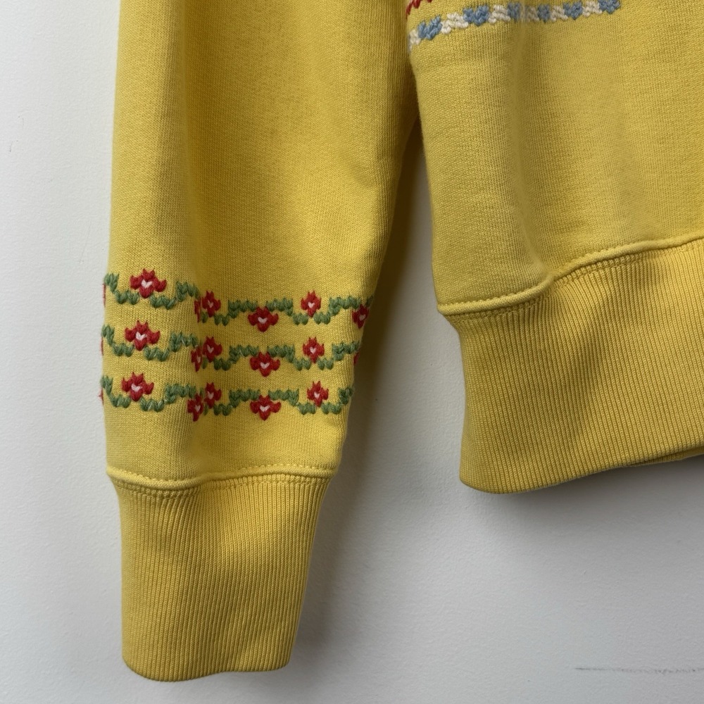 Polo Ralph Lauren Bear Sweater Womens M Yellow New Orleans Embroidered Print - Picture 4 of 12